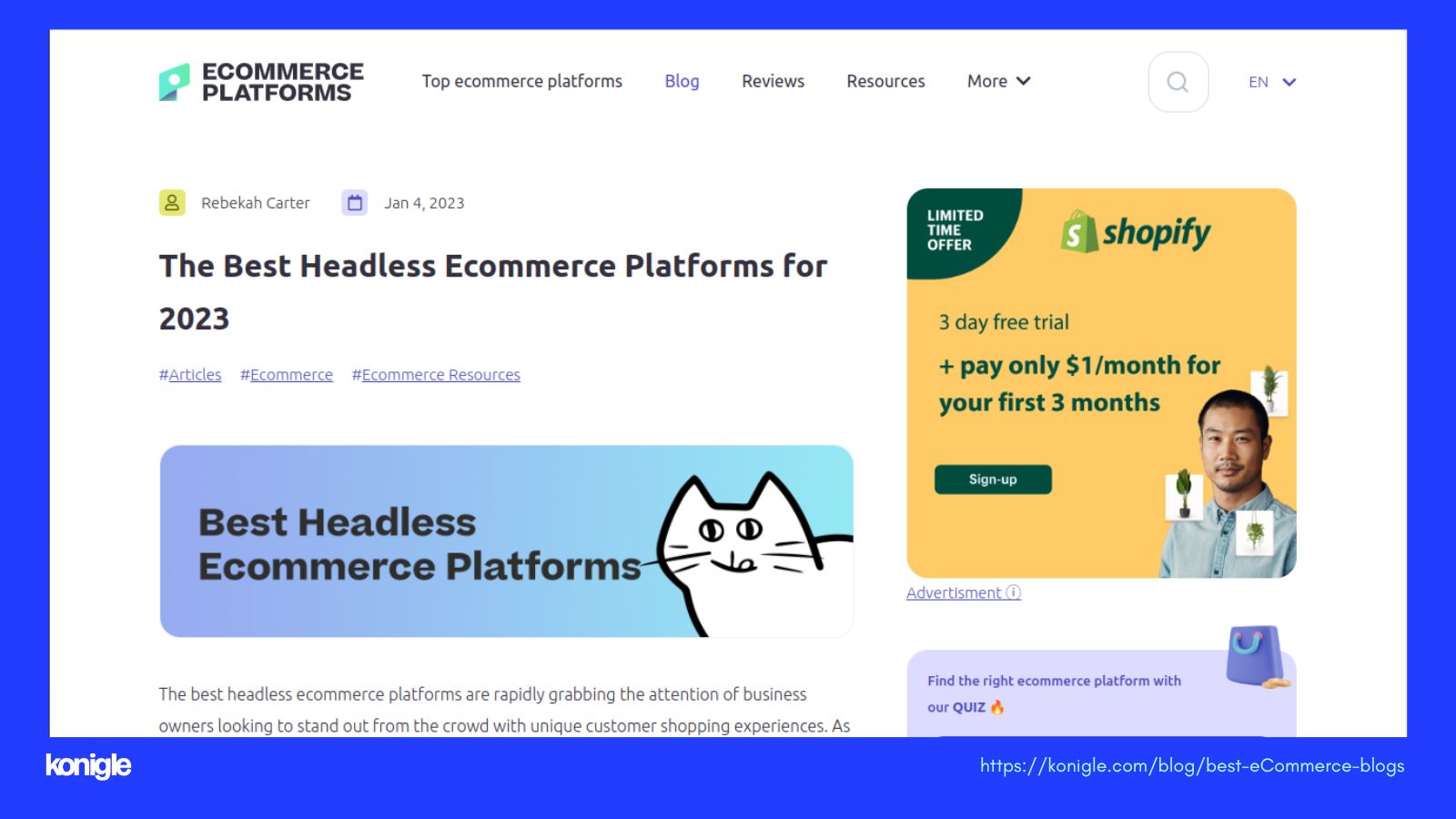 eCommerce Platforms blog