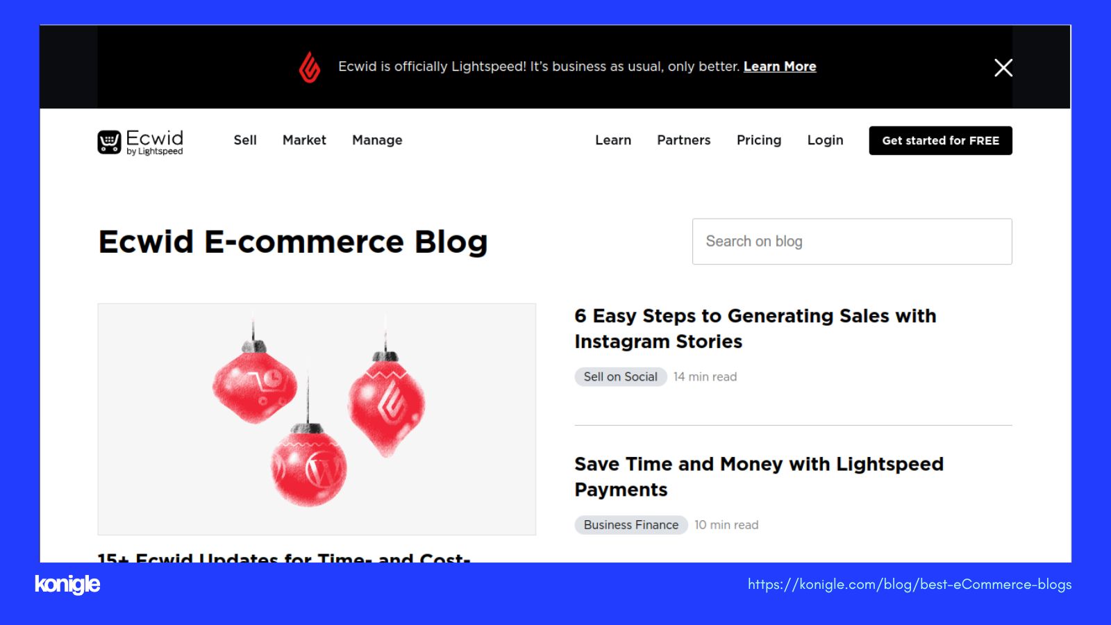 Ecwid blog