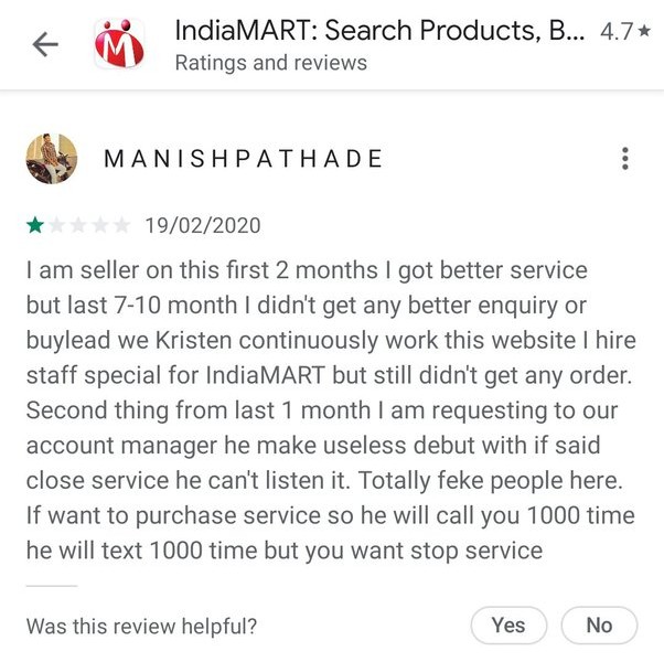 Indiamart review<br>