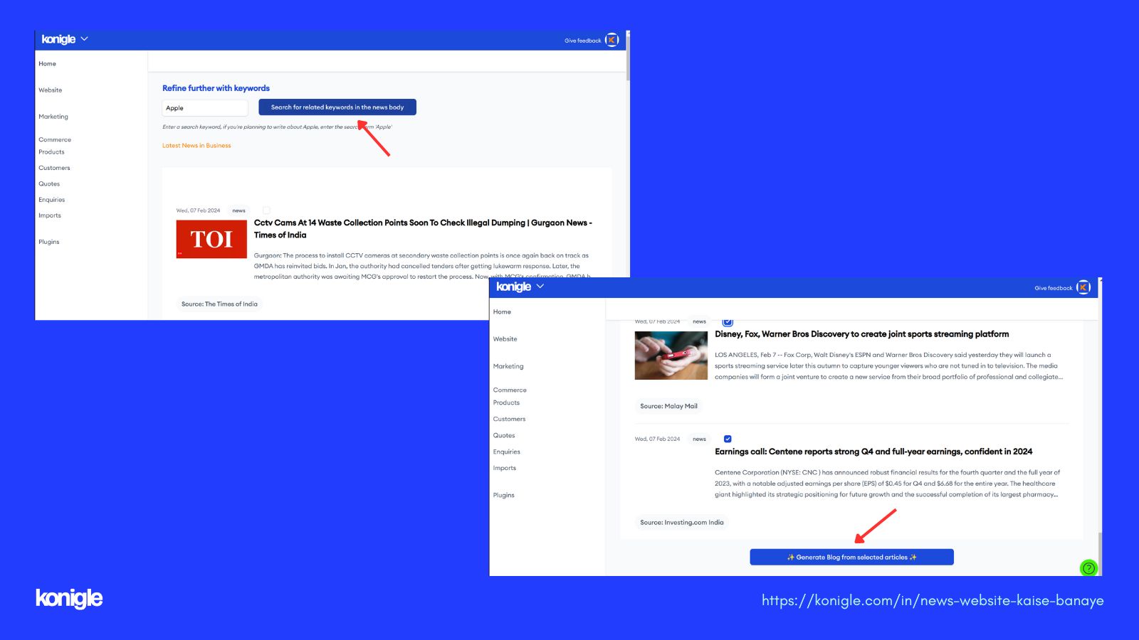 Generate a blog from the selected article