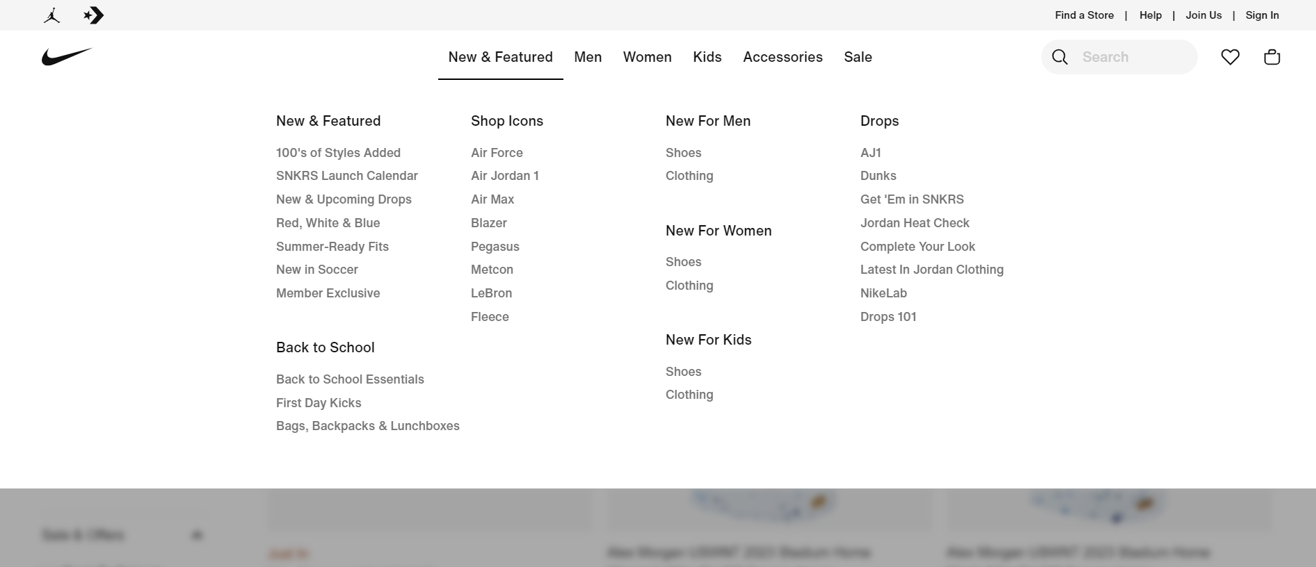 Easy to navigate nav bar